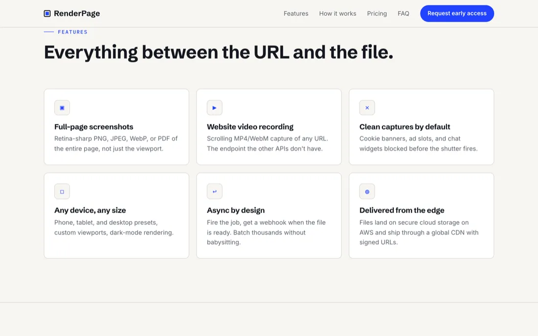 RenderPage use cases